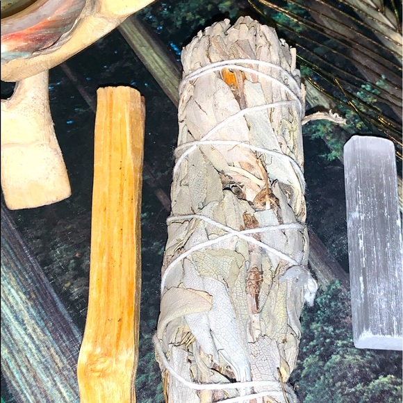 “The Ultimate Protection” Smudge Set w Angel Aura Quartz Complete Protection Set - Picture 10 of 16